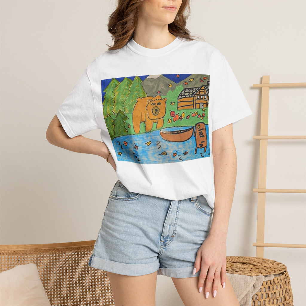 bugsy fall Cabin T-Shirt — Whimsical Nature Cartoon Tee