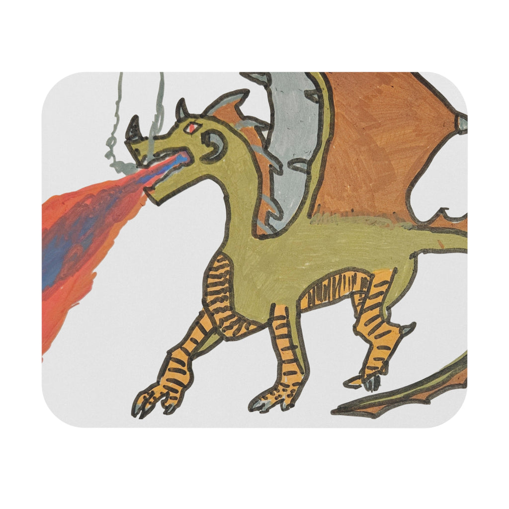 No Wings No Glory Mouse Pad — Funny Fantasy Dragon Desk Mat