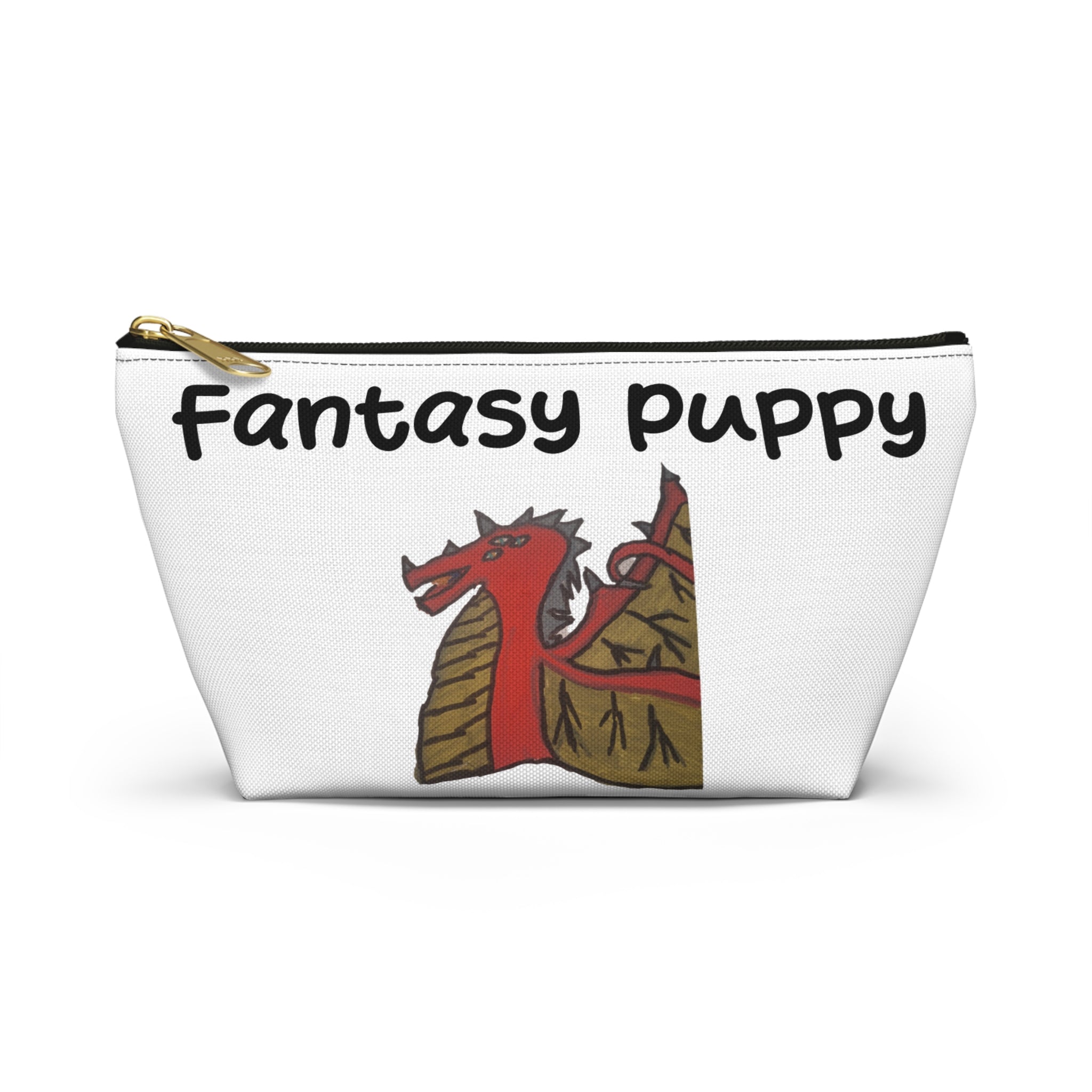 Fantasy Puppy Accessory Pouch — Whimsical Dog Fantasy Makeup & Travel Bag