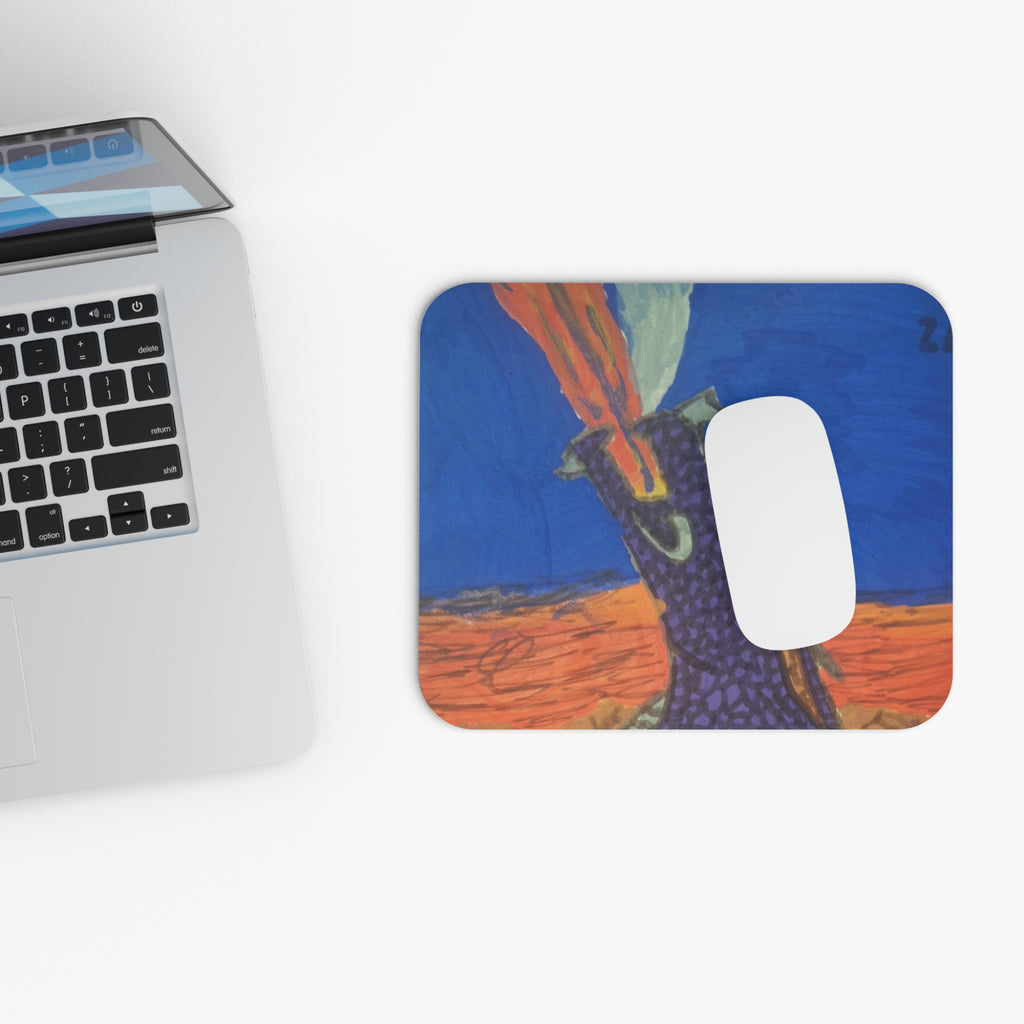 Purple Dragon Mouse Pad — Vibrant Fantasy Dragon Desk Mat