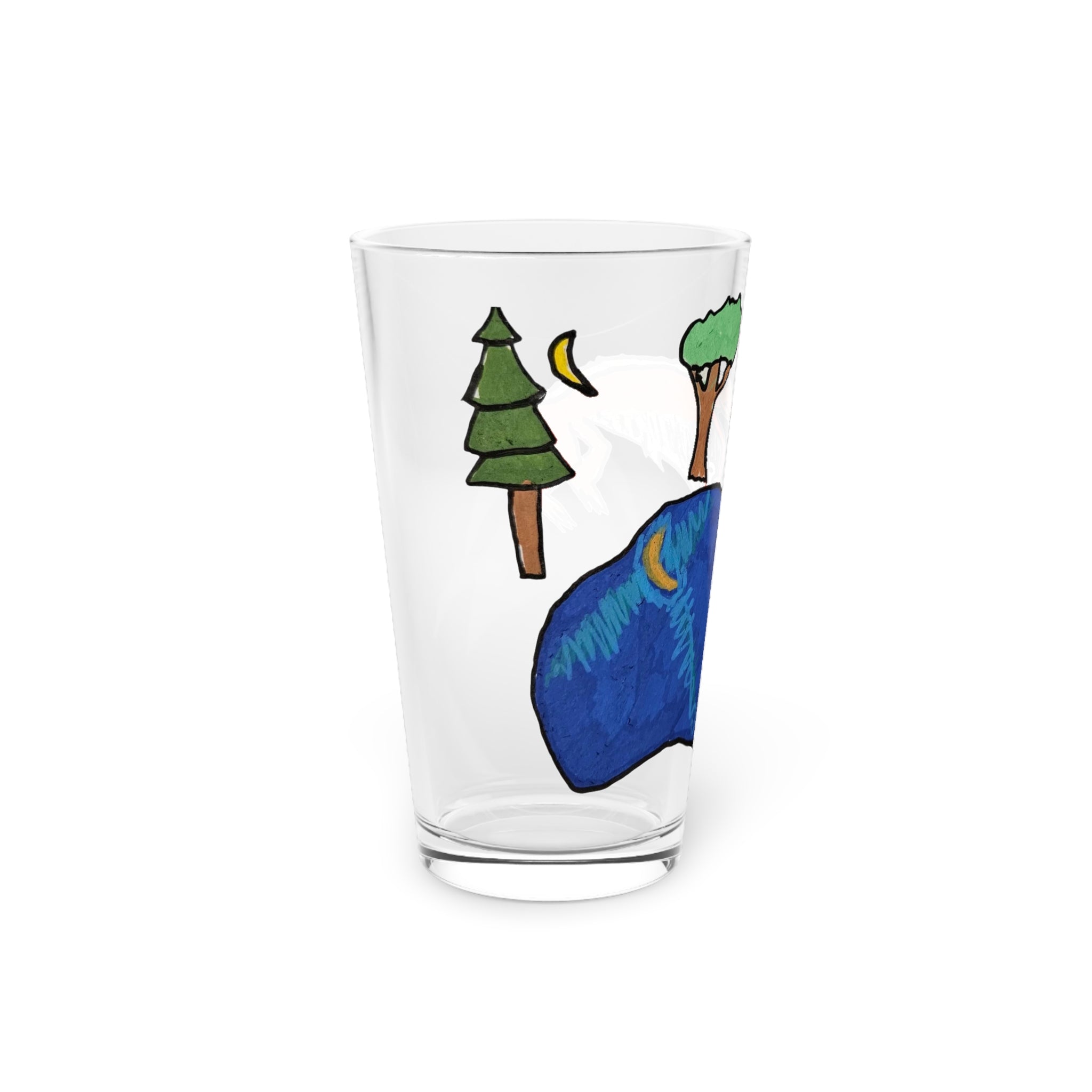 Wyvern Pint Glass, 16oz — Fantasy Dragon Art Beer Glass
