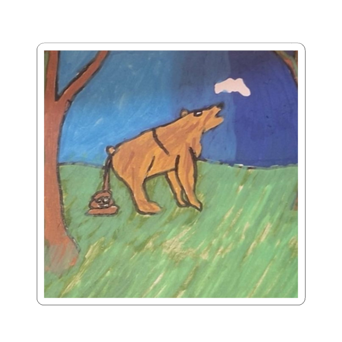 Whimsy Grr | Bear in the Woods Kiss-Cut Sticker