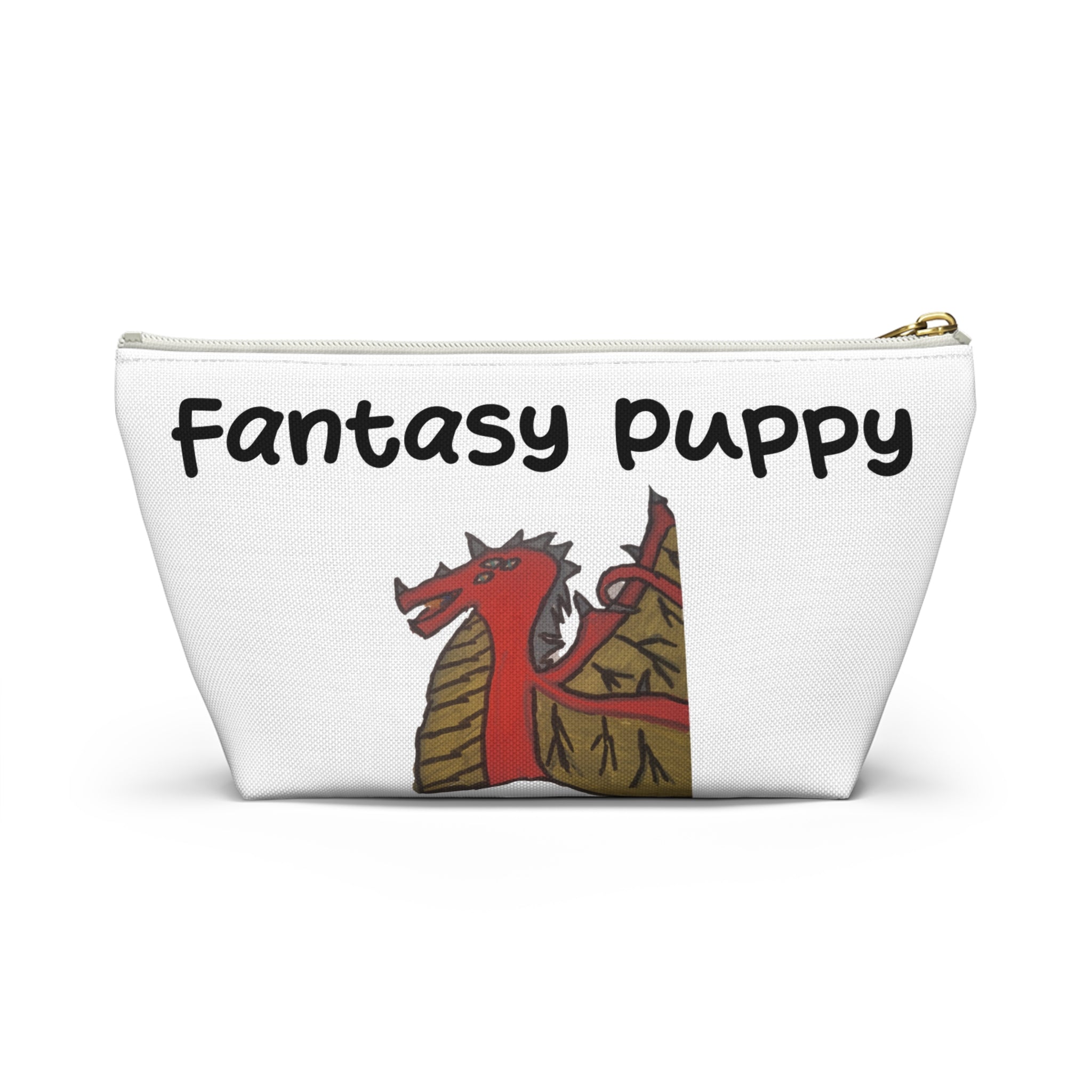 Fantasy Puppy Accessory Pouch — Whimsical Dog Fantasy Makeup & Travel Bag