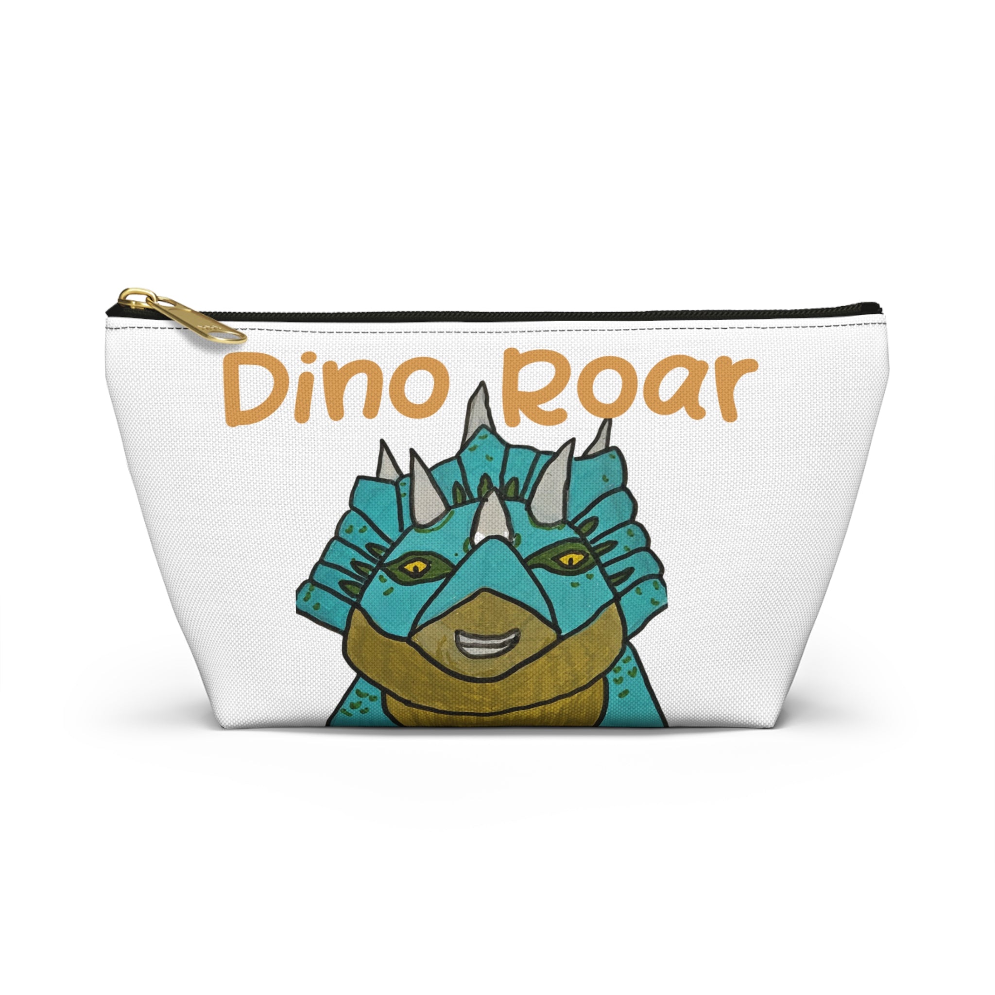 Dino Roar | Cera the Triceratops Accessory Pouch — Cute Dino Makeup & Travel Bag