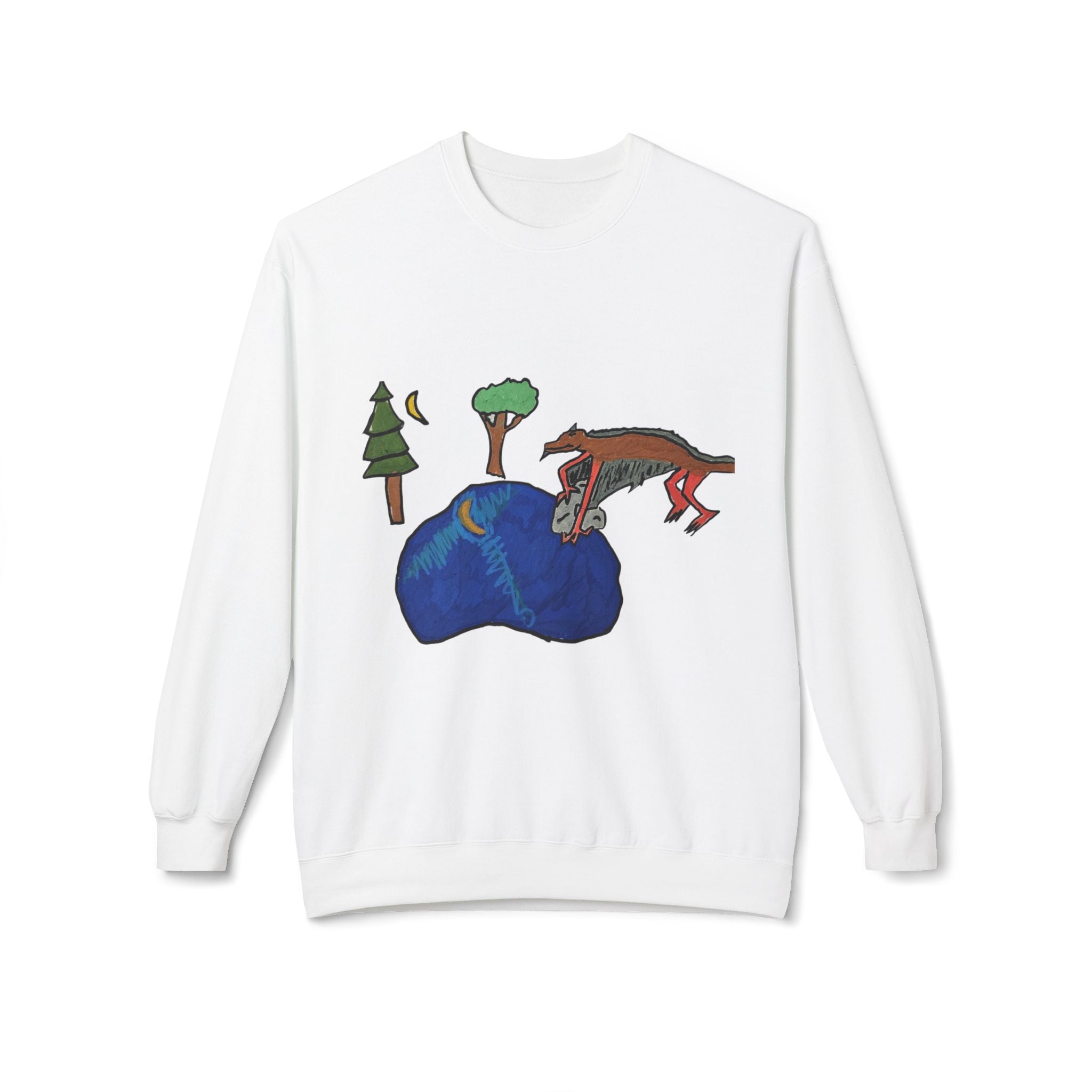 Wyvern Crewneck Sweatshirt — Colorful Fantasy Art Pullover