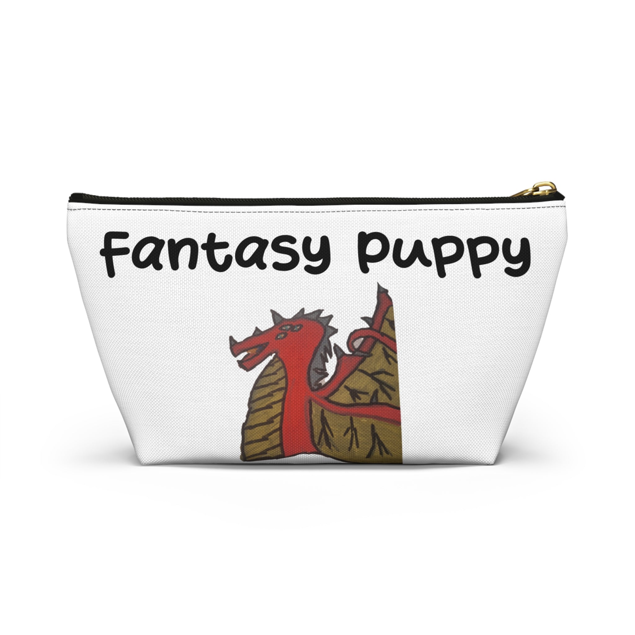 Fantasy Puppy Accessory Pouch — Whimsical Dog Fantasy Makeup & Travel Bag
