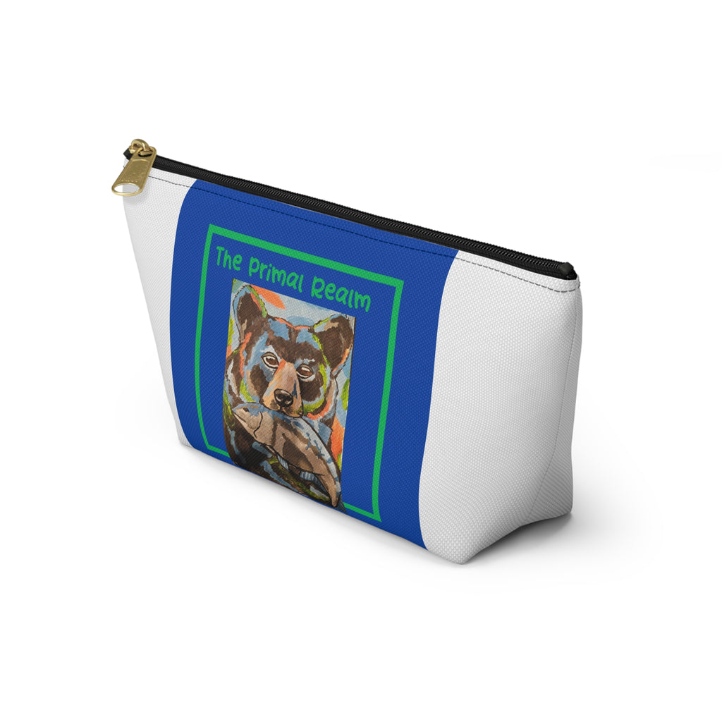 The Primal Realm Bear Accessory Pouch — T‑Bottom Cosmetic Bag