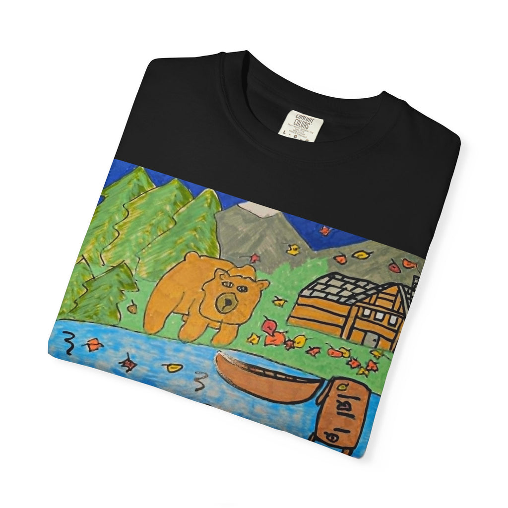 bugsy fall Cabin T-Shirt — Whimsical Nature Cartoon Tee