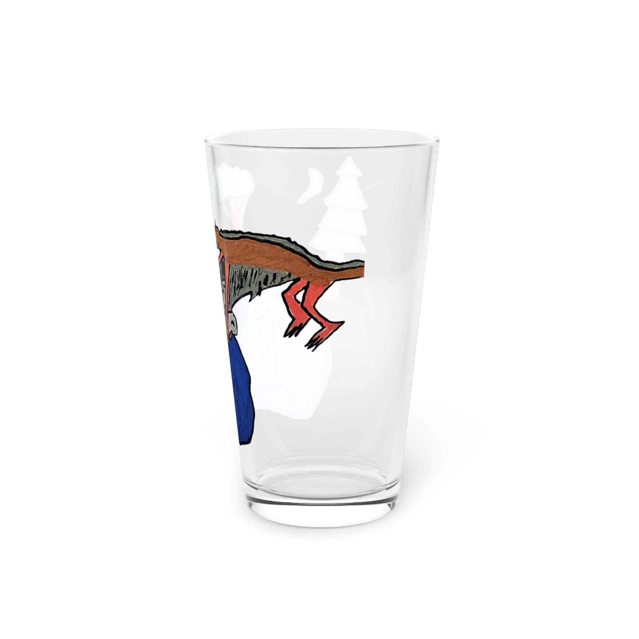 Wyvern Pint Glass, 16oz — Fantasy Dragon Art Beer Glass