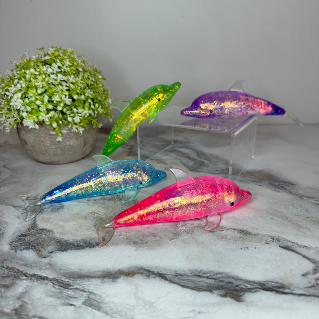 Squishy Toy - Glitter Dolphin