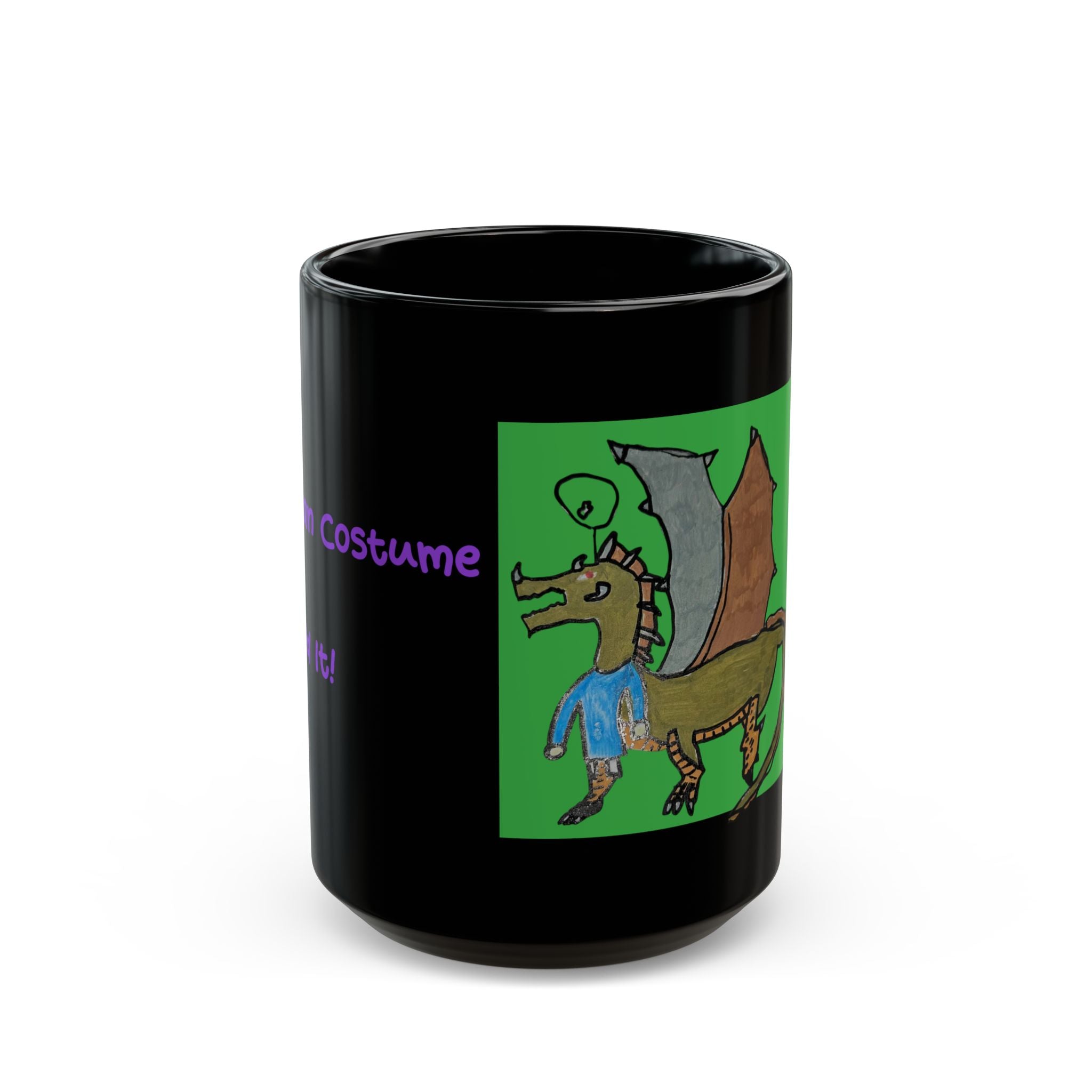 No Wings, Human Costume Nailed It! Halloween accent mug 11 and 15 oz