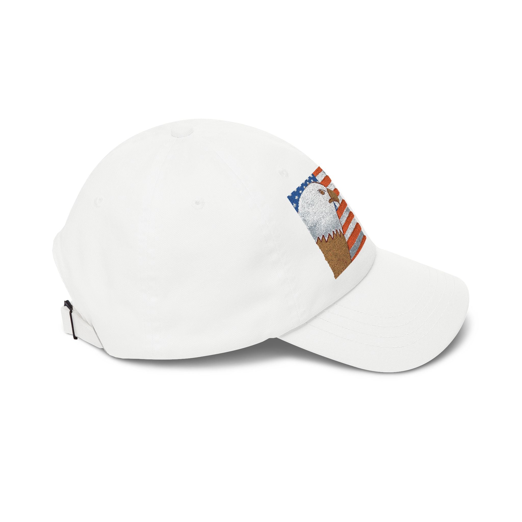 Patriotic Eagle Dad Cap — American Flag Embroidered Baseball Hat