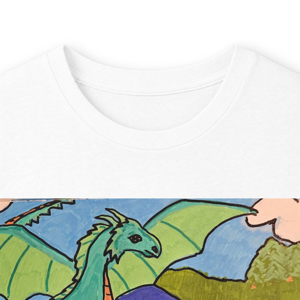 Dragon Landscape Unisex Long Sleeve Tee — Fantasy Dragon Art Long-Sleeve