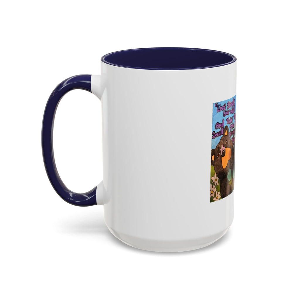 Whimsy Grr | Live Simply Accent Mug — Daisy & Tulip (11oz & 15oz)