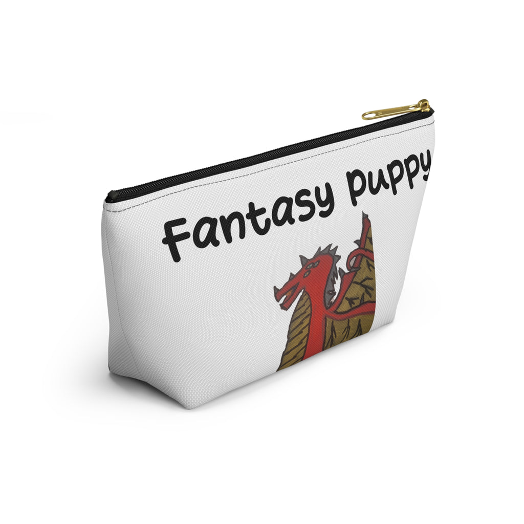 Fantasy Puppy Accessory Pouch — Whimsical Dog Fantasy Makeup & Travel Bag