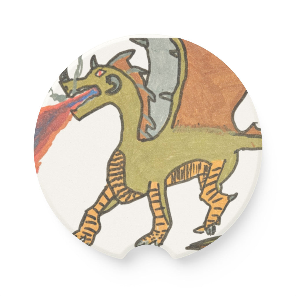 No Wings No Glory Soapstone Car Coaster