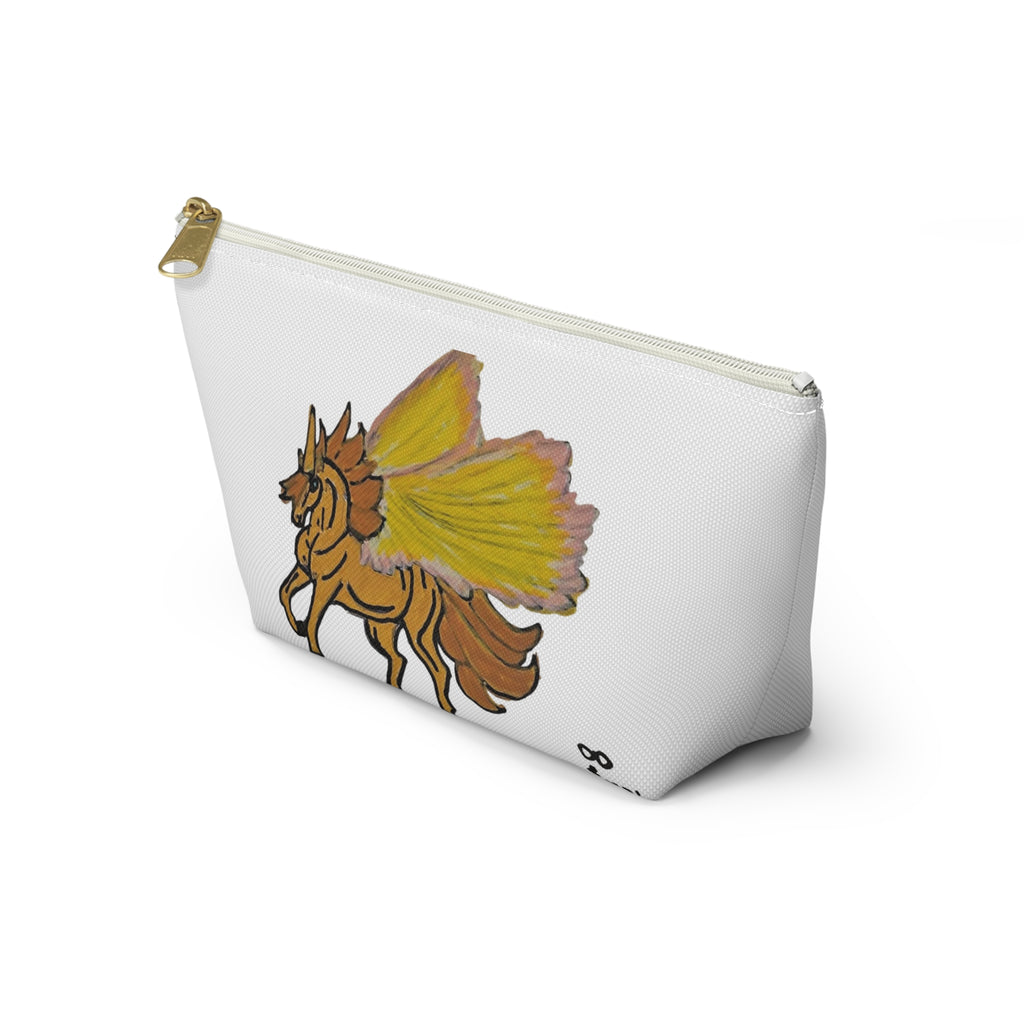 Pegasus Winged Horse Accessory Pouch – Yellow Fantasy Makeup Bag
