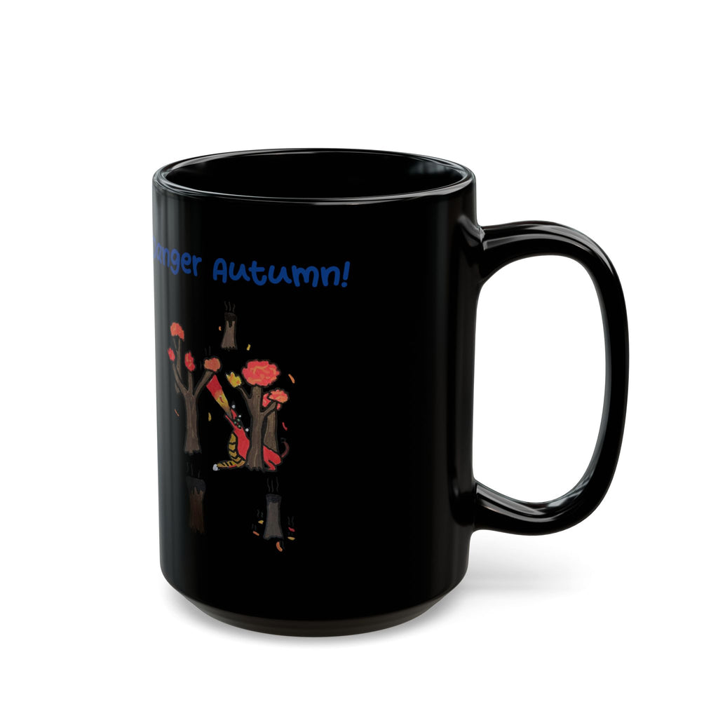 Fantasy Puppy Danger Autumn Fall Mug (11oz & 15oz)