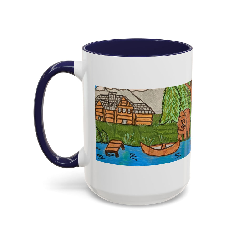 Whimsy Grr | Cabin Bear 11oz Accent Mug