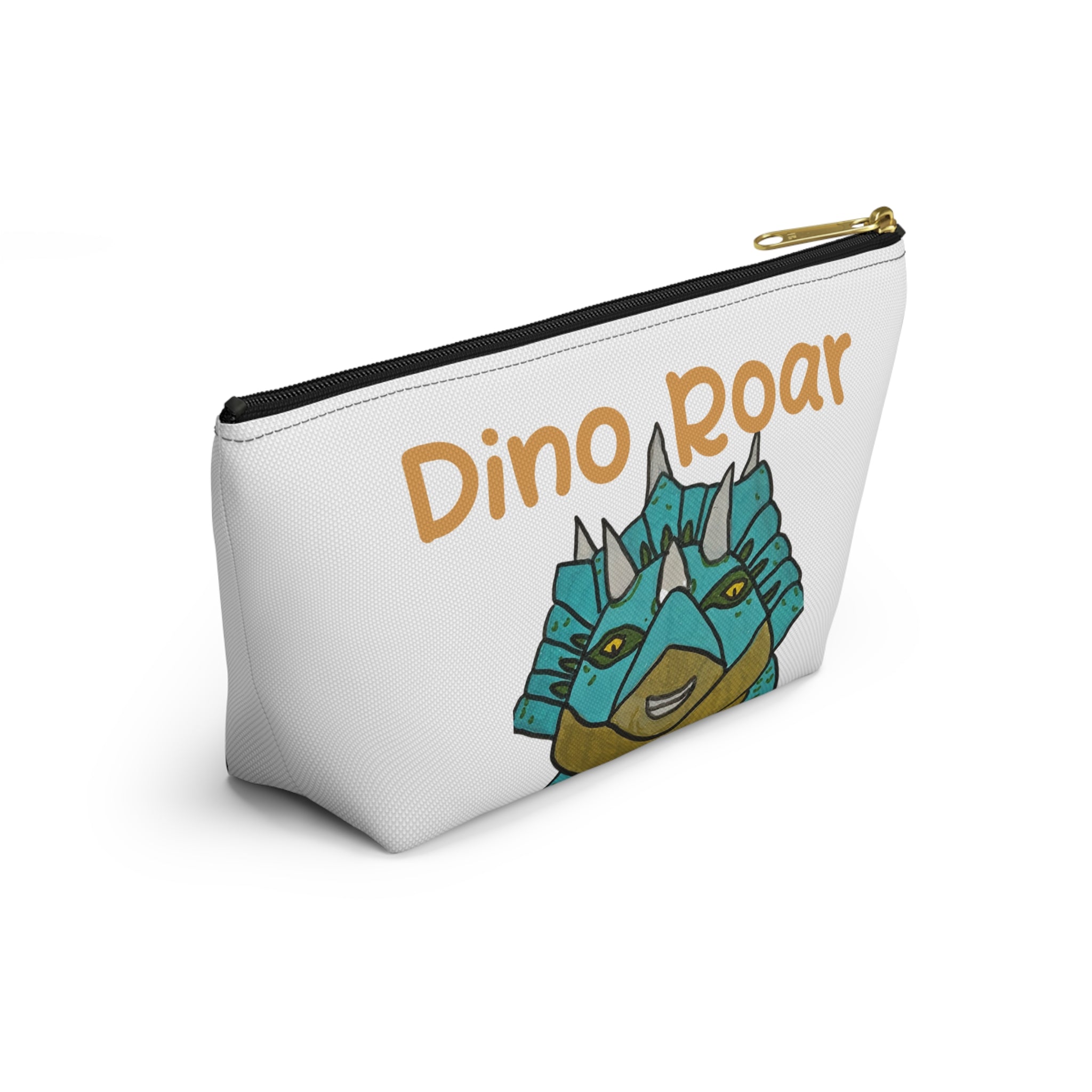 Dino Roar | Cera the Triceratops Accessory Pouch — Cute Dino Makeup & Travel Bag