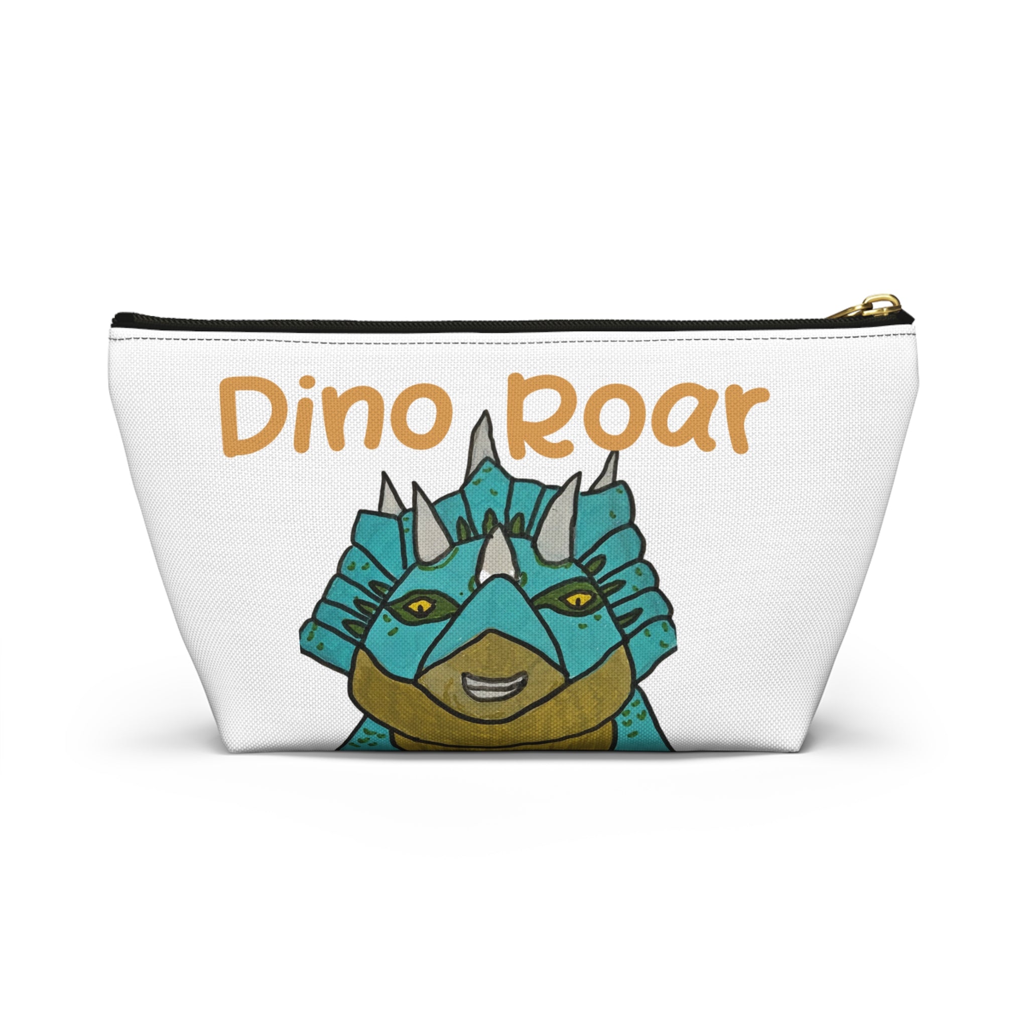 Dino Roar | Cera the Triceratops Accessory Pouch — Cute Dino Makeup & Travel Bag