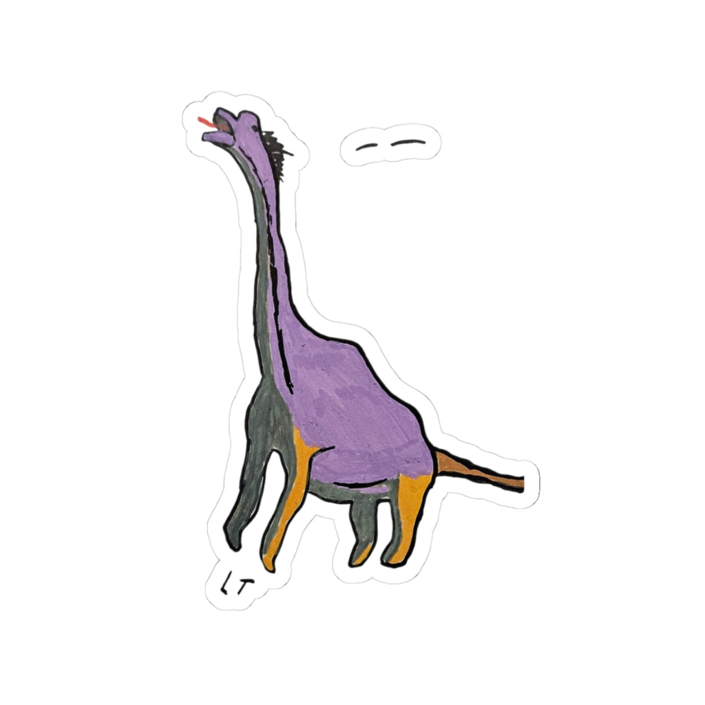 Brachy the Brachiosaurus Sticker — Cute Dino Kiss-Cut Decal