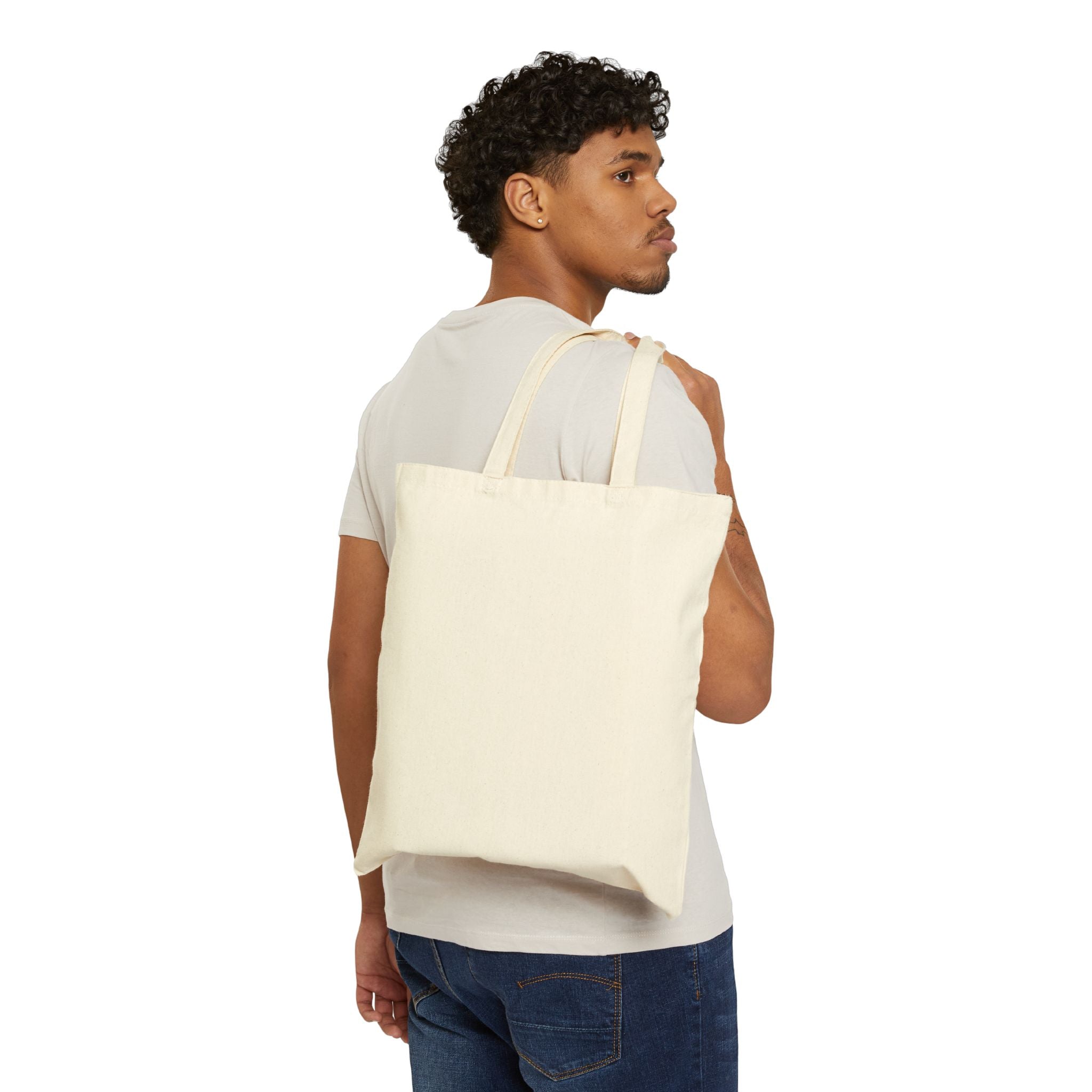 Dino Roar Cotton Canvas Tote Bag
