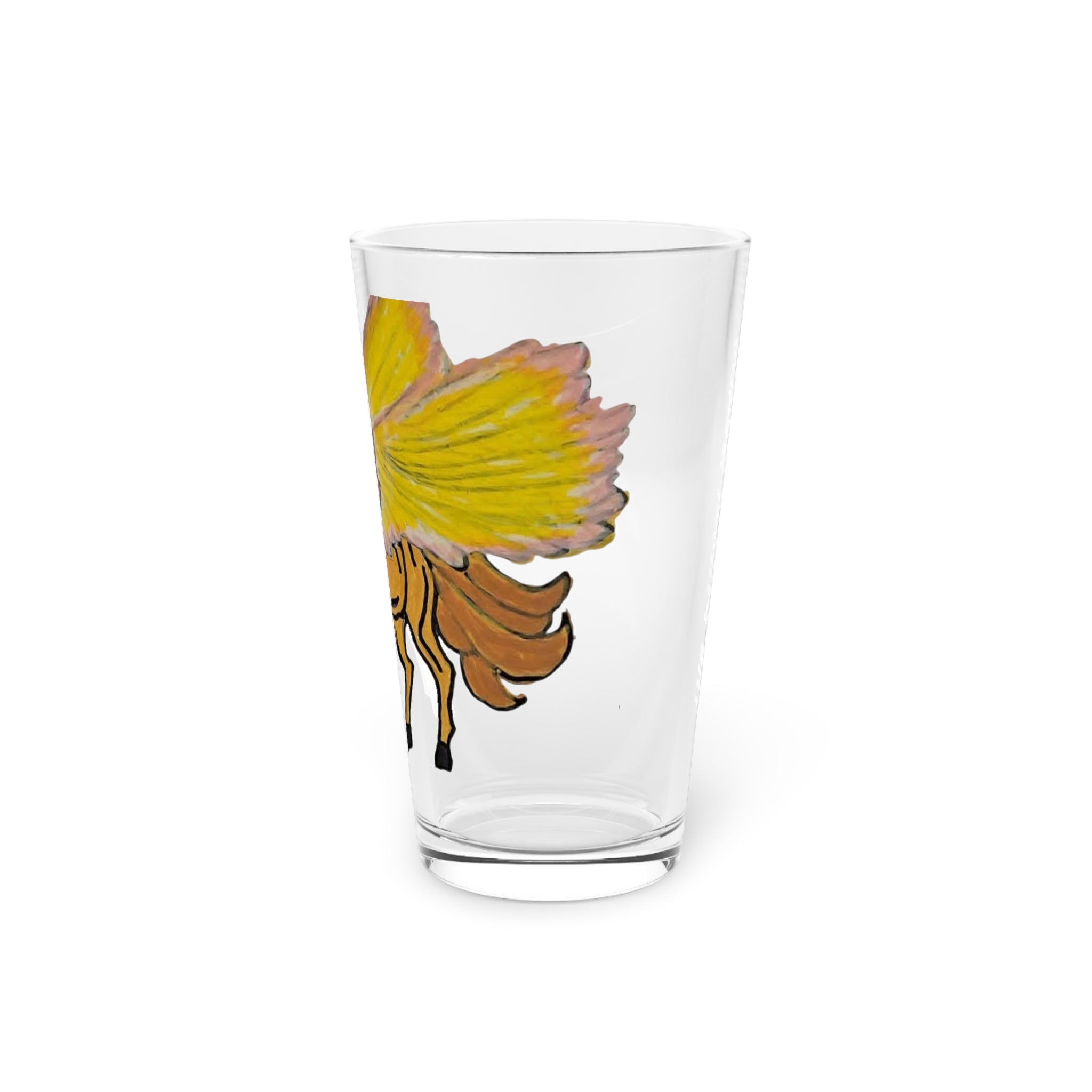 Pegasus Pint Glass — 16oz Hand-Illustrated Winged Horse Beer Glass