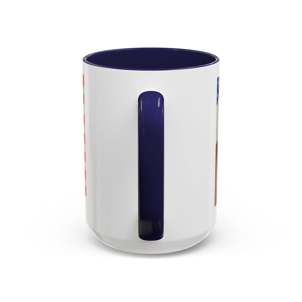 Patriotic Eagle Accent Coffee Mug — American Flag 11/15oz