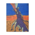 Purple Dragon Matte Canvas Wall Art — Vibrant Mythical Creature Painting, Stretched 1.25"