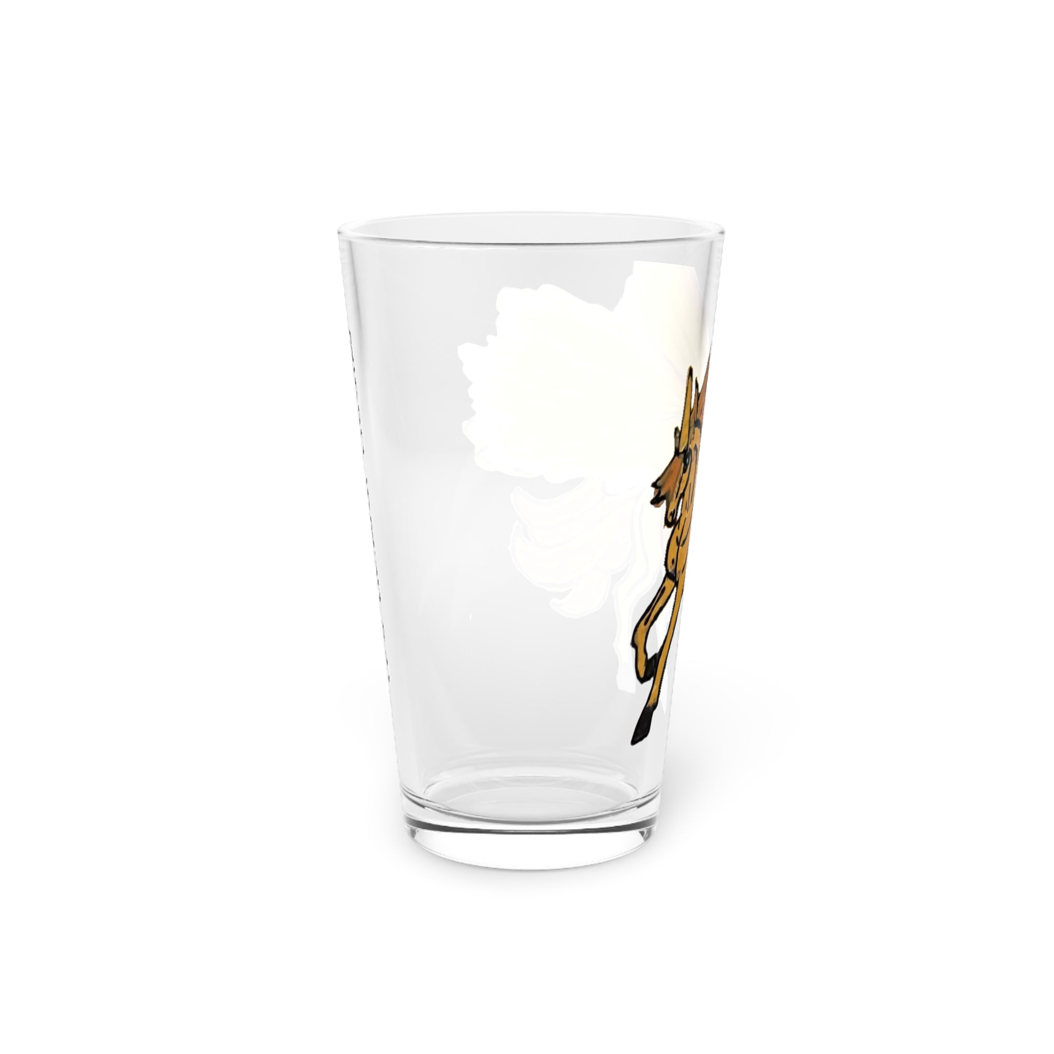Pegasus Pint Glass — 16oz Hand-Illustrated Winged Horse Beer Glass