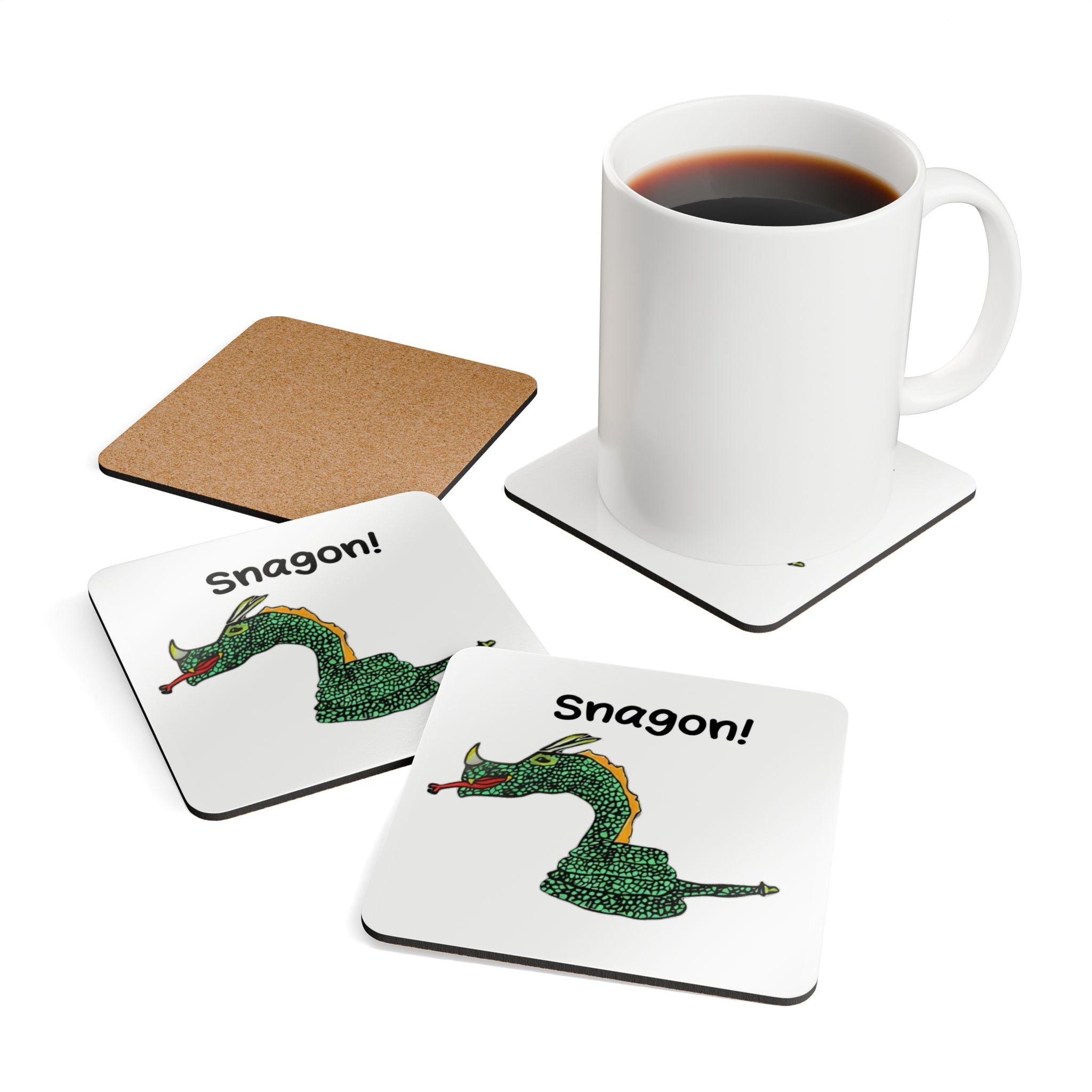 Snagon! Corkwood Coaster Set