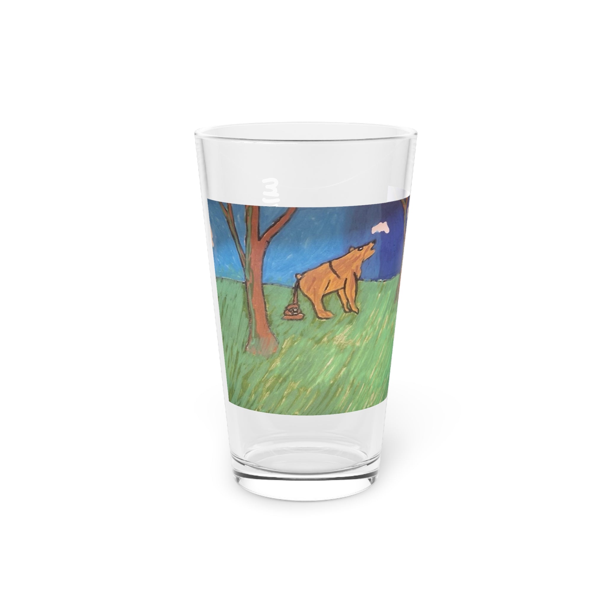 Whimsy Grr | Bear in the Woods Pint Glass, 16oz