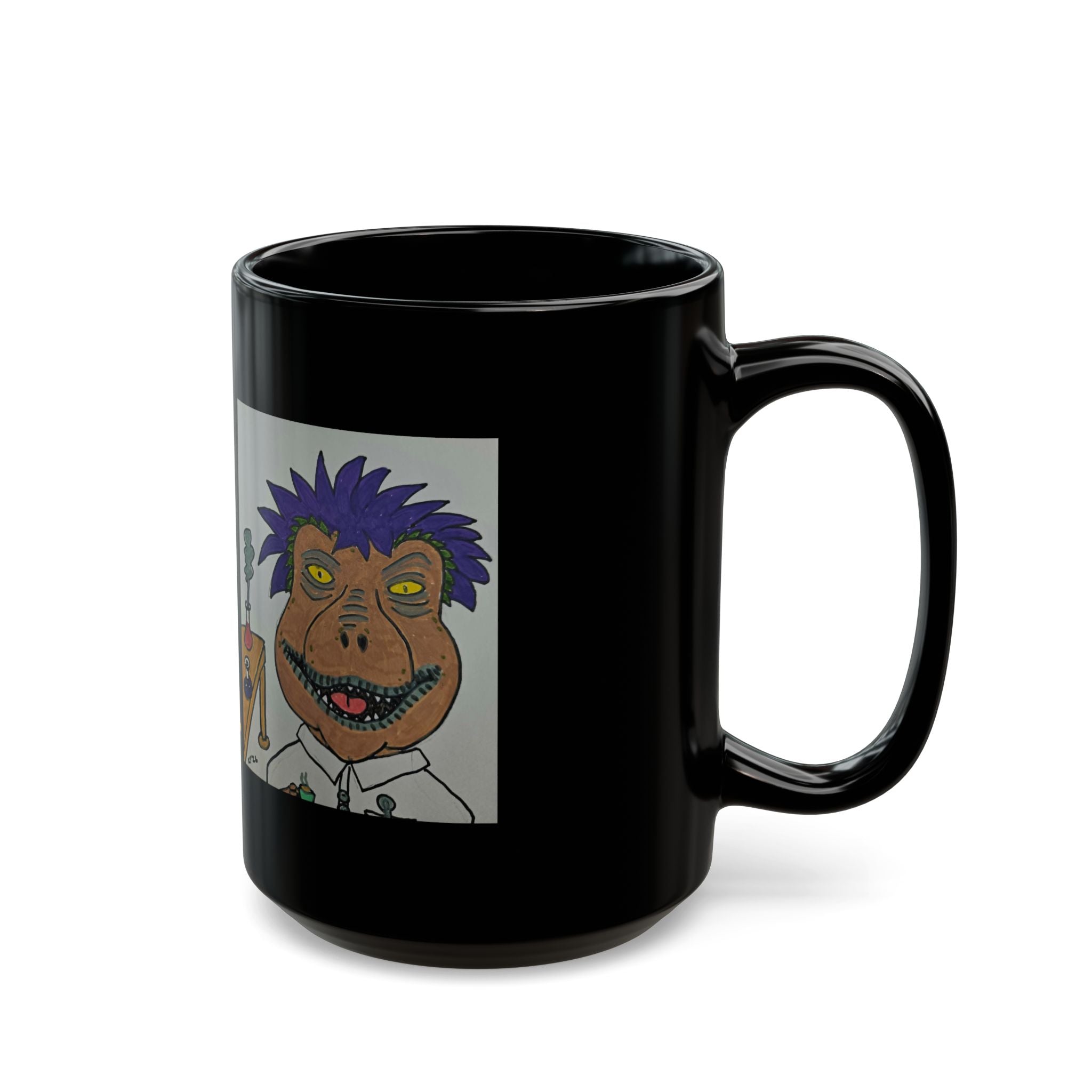 rexalty extinct undead caffeinated halloween accent mug 11 and 15oz