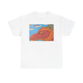 Dragon Sky Graphic Tee - Colorful Mythical Doodle Illustration T-Shirt