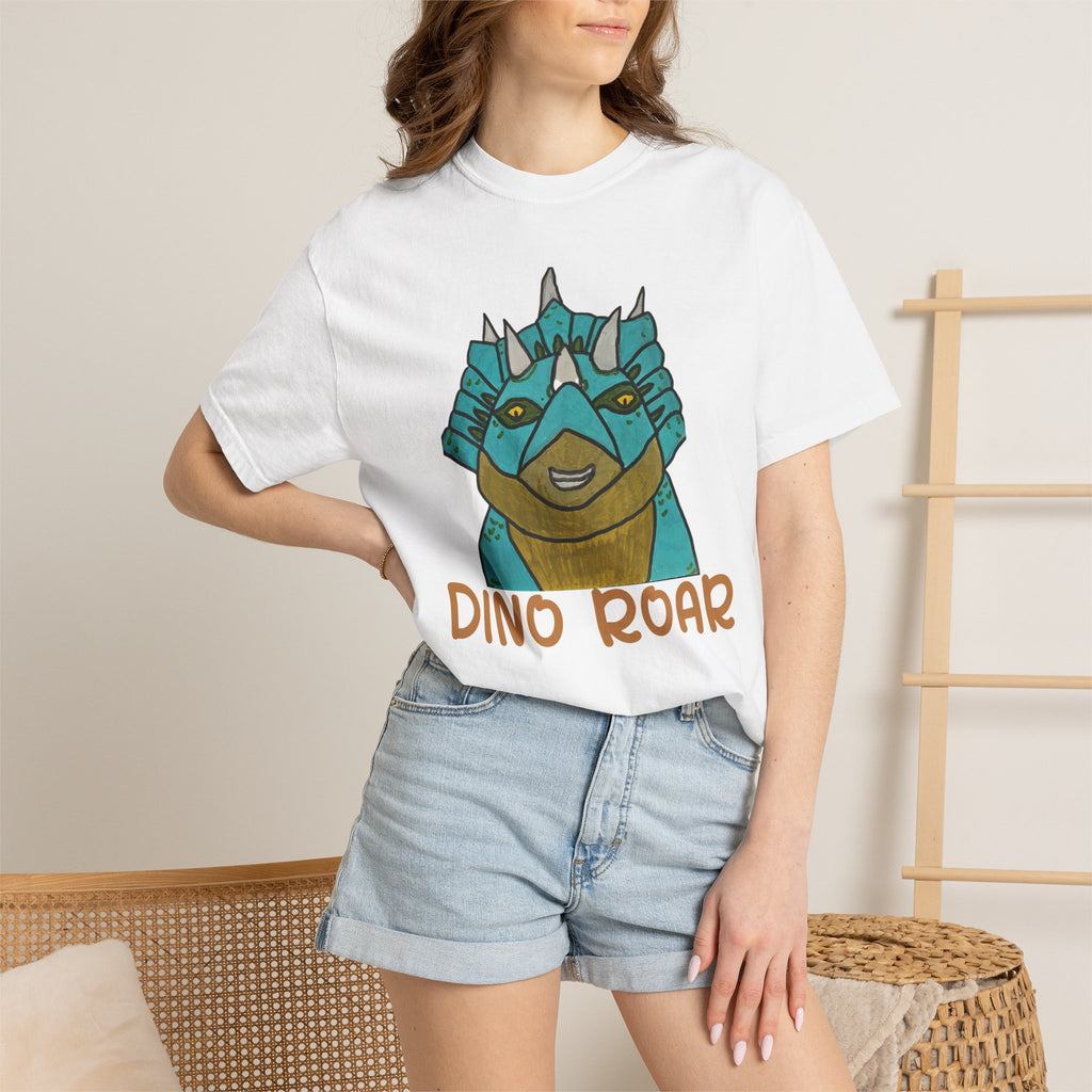 Dino Roar Triceratops Tee | Dinosaur Illustration T-Shirt
