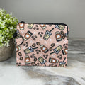 Mini Pouch - Coffee Iced Coffee Hearts