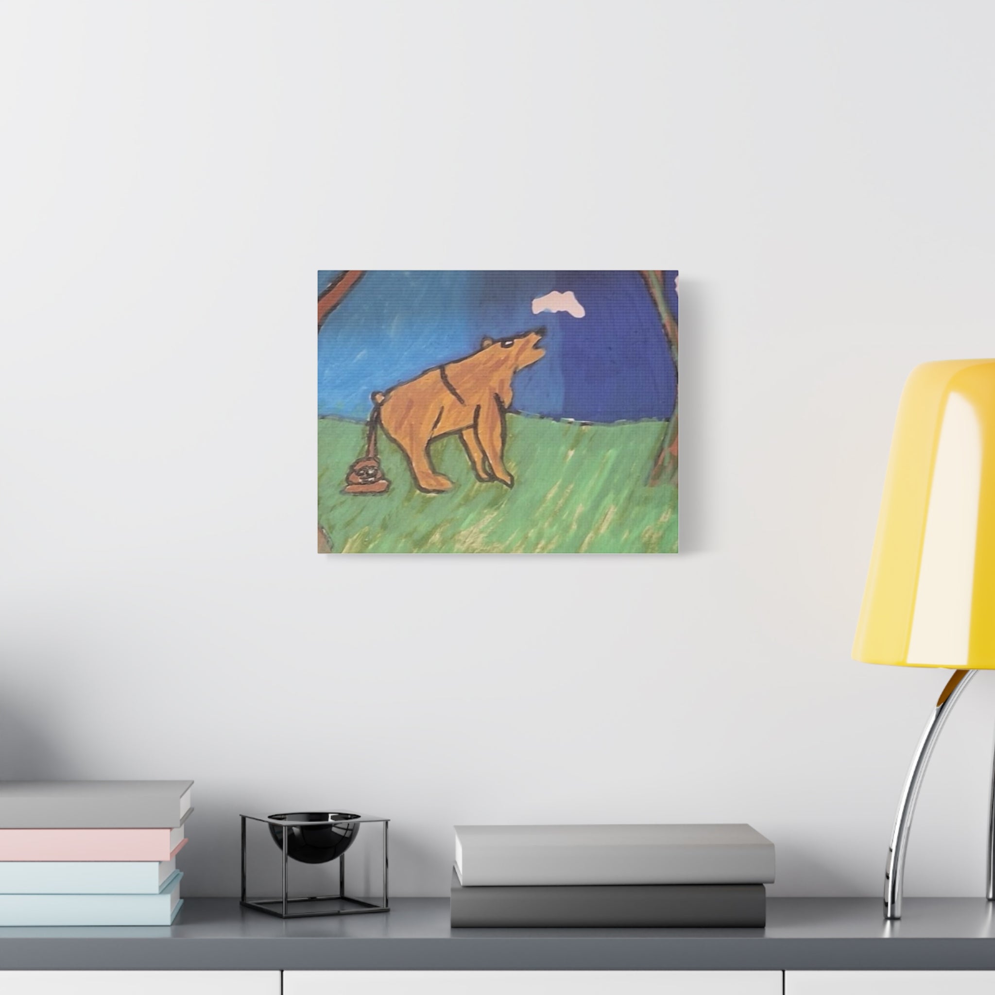 Whimsy Grr | Bear in the Woods Matte Canvas Wall Art