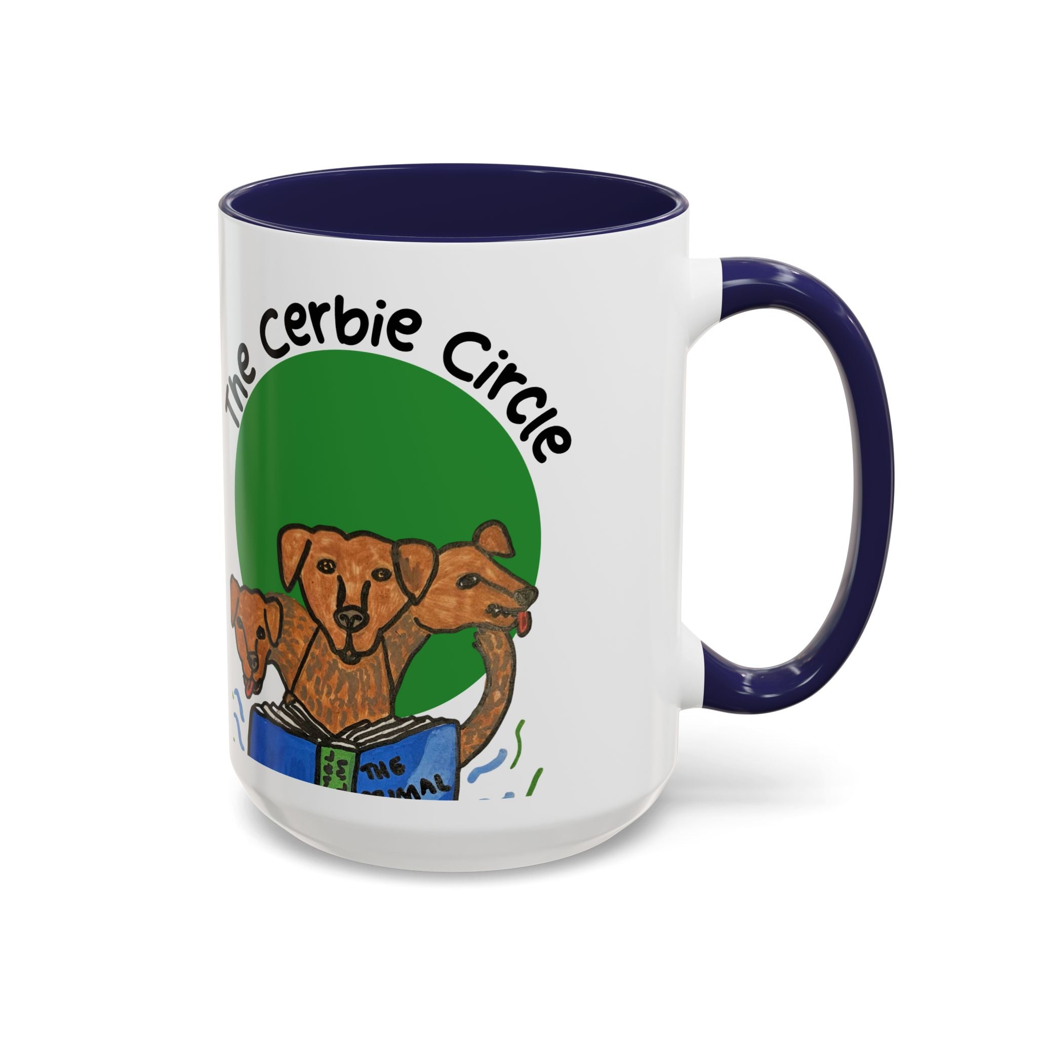 The Cerbie Circle Accent Mug (11oz & 15oz) — Primal Realm Book Club