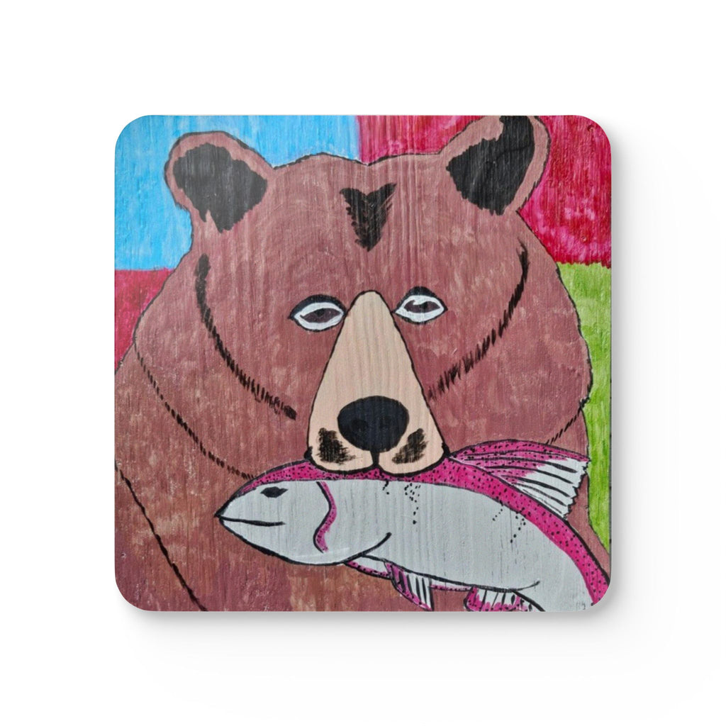 whimsy grr Corkwood Coaster Set
