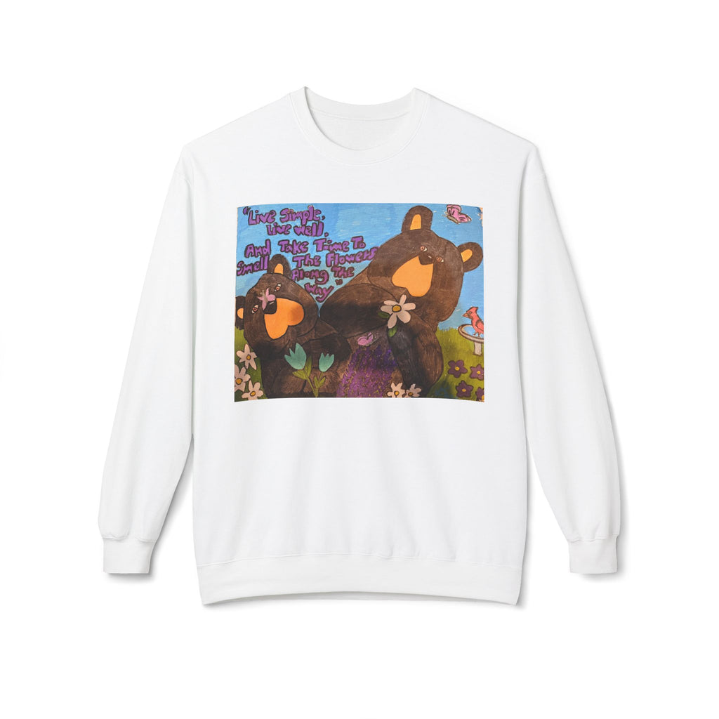 Whimsy Grr | Live Simply Crewneck Sweatshirt — Daisy & Tulip