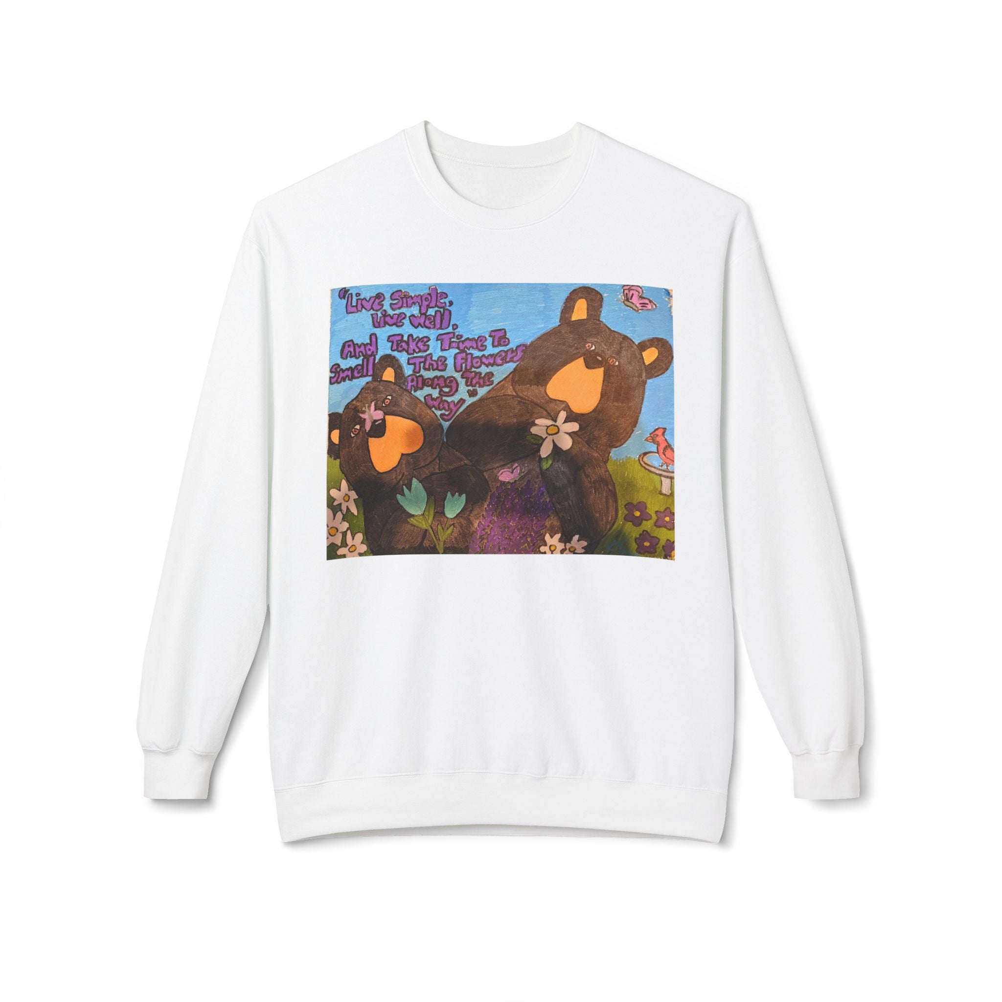 Whimsy Grr | Live Simply Crewneck Sweatshirt — Daisy & Tulip
