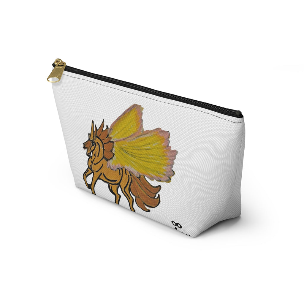 Pegasus Winged Horse Accessory Pouch – Yellow Fantasy Makeup Bag