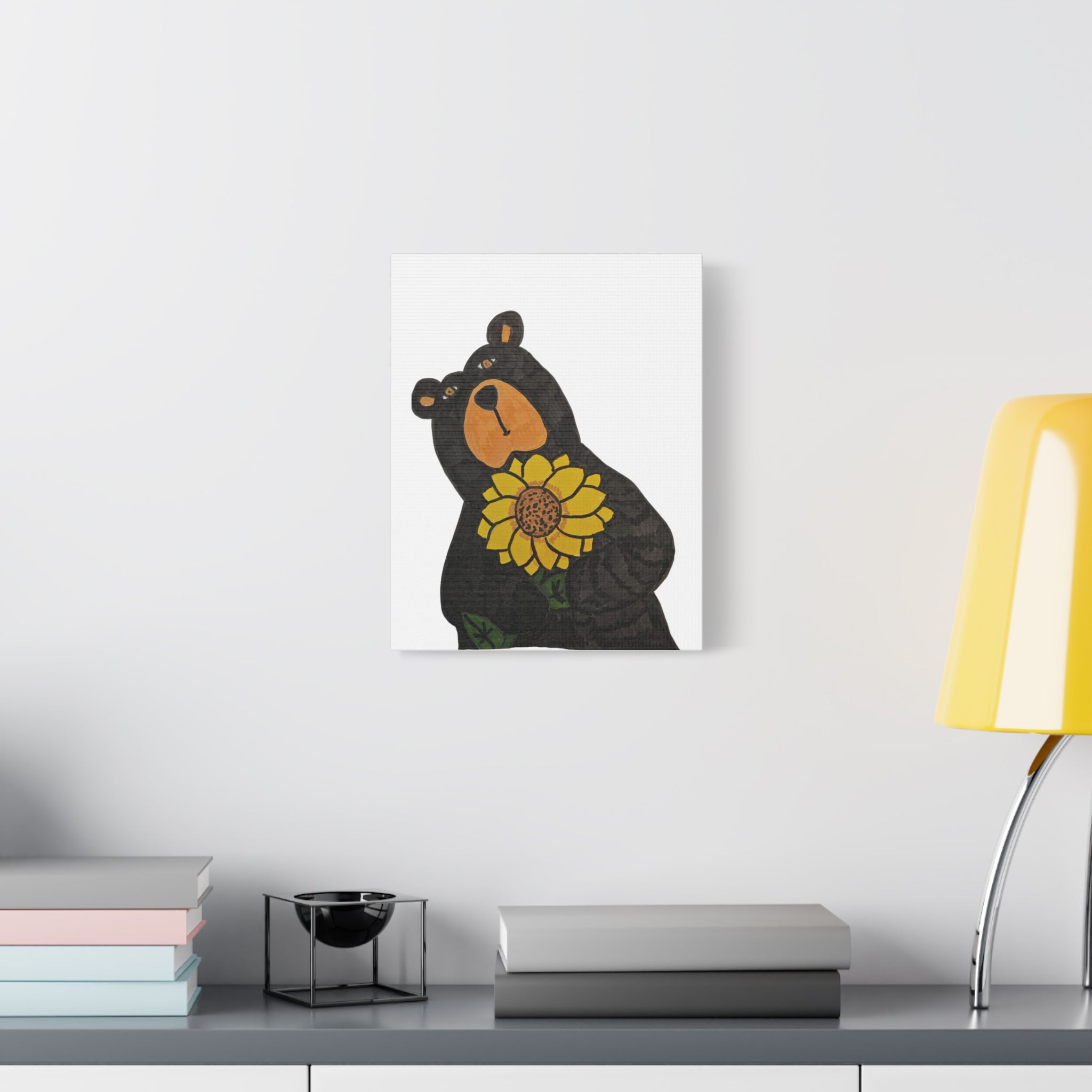 You Are My Sunshine Matte Canvas Art – Colorful Wildlife Painting, Stretched Wall Decor