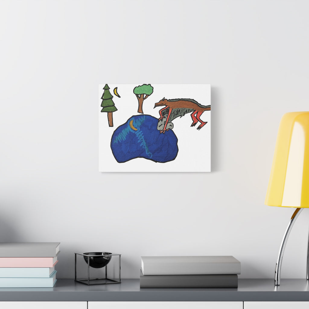 Wyvern Canvas Art — Whimsical Fantasy Wall Decor (Matte Stretched)
