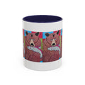 Whimsy Grr | Griffish the Grizz Accent Mug (11oz & 15oz) — Grizz with a Fish Coffee Mug