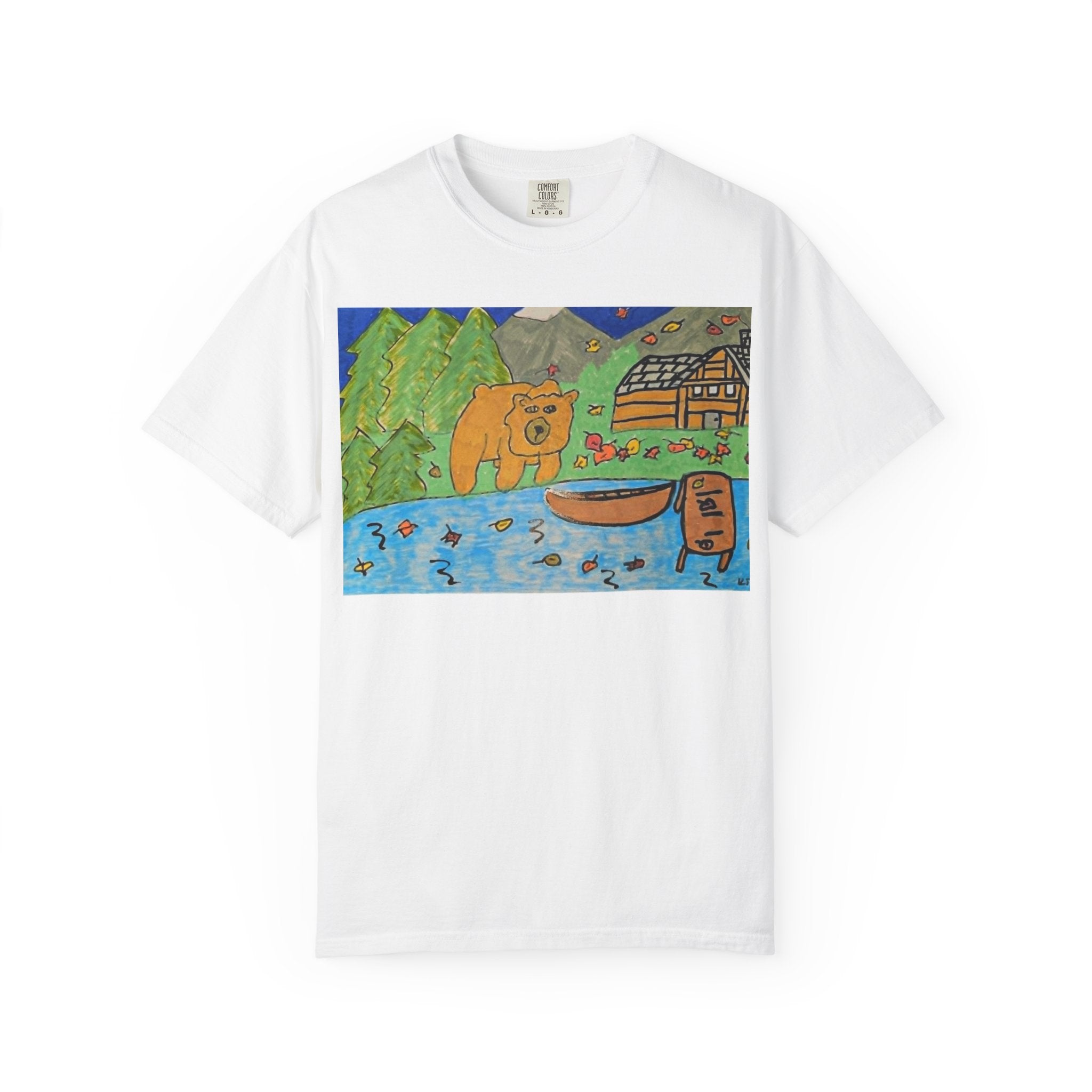 bugsy fall Cabin T-Shirt — Whimsical Nature Cartoon Tee