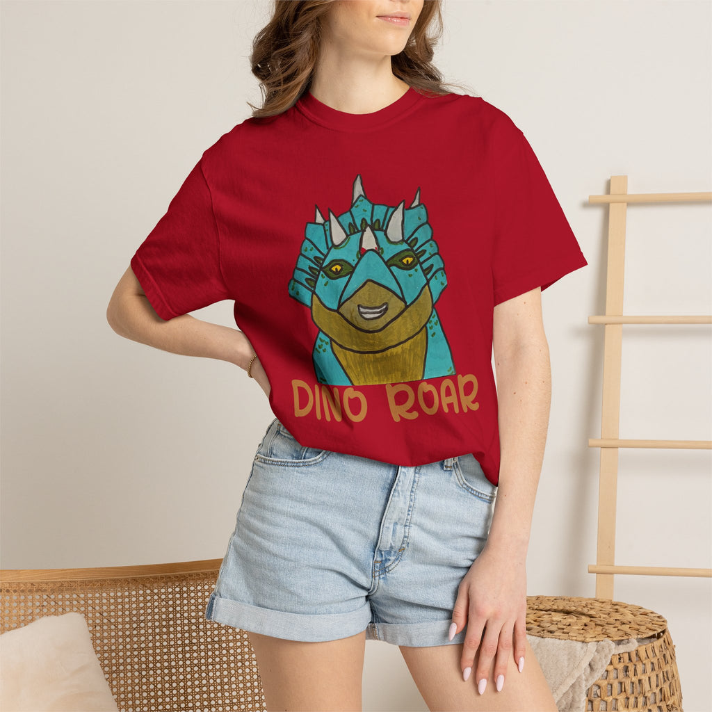 Dino Roar Triceratops Tee | Dinosaur Illustration T-Shirt