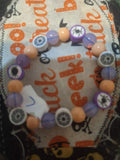 Web & Spider Pastel Halloween Bracelet — Handmade by Logan | 7 Inch