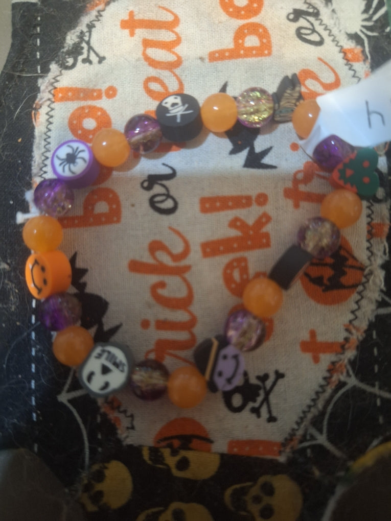 Spooky Charm Mix Halloween Bracelet — Handmade by Logan | 8 Inch